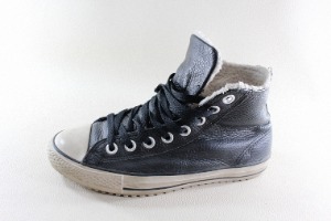 [260]Converse Boot Mid Shearl Black Leather 기모